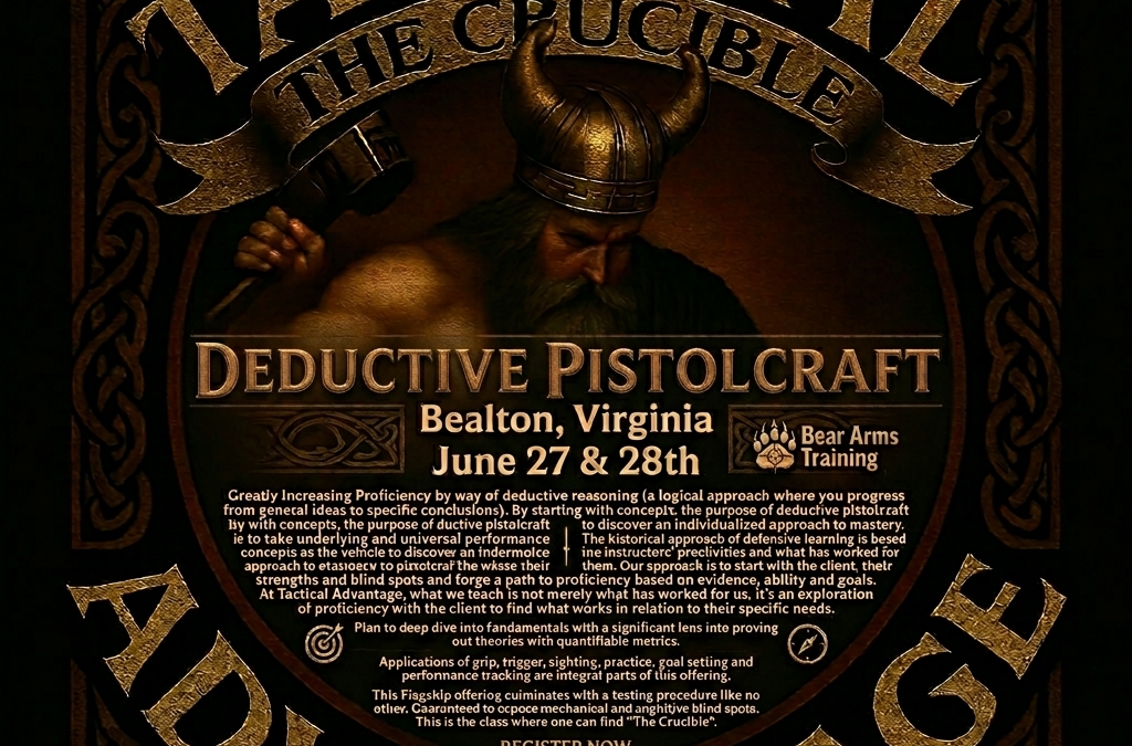 Deductive Pistolcraft w/ Tactical Advantage- June 27th-28th, 2026